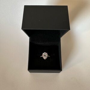 Pandora Teardrop Ring – S925 ALE – Sterling Silver & CZ –Size 7 /54 EU, with box